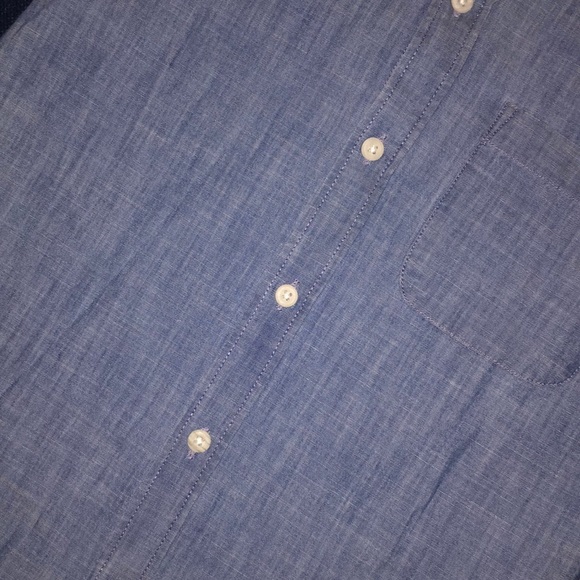 jean denim, button up, short sleeve shirt 👕 - Picture 4 of 6